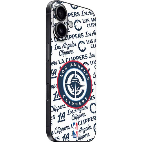 NBA Los Angeles Clippers Blast Text iPhone 16 Plus Skin
